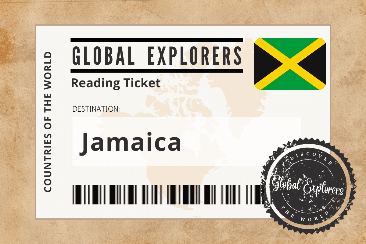 A collection of books and resources for a unit study on Jamaica, courtesy of the Global Explorers Club, an "Around the World" curriculum for elementary students.