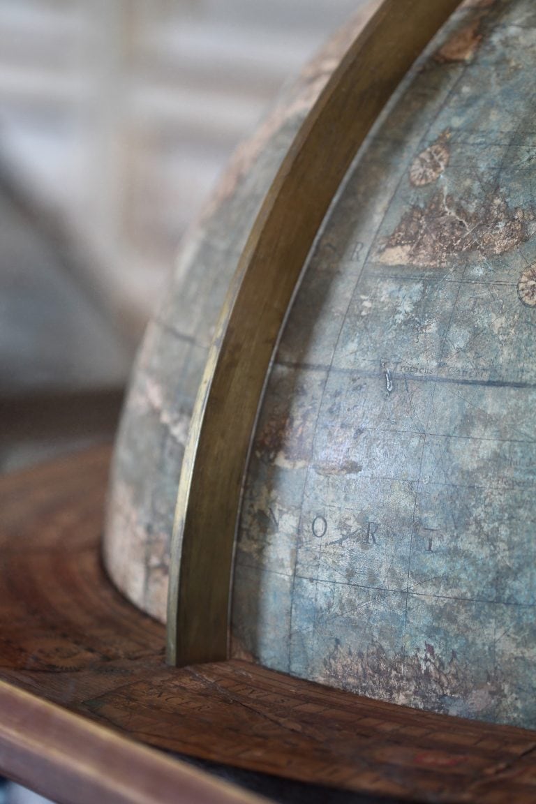 close-up picture of a globe