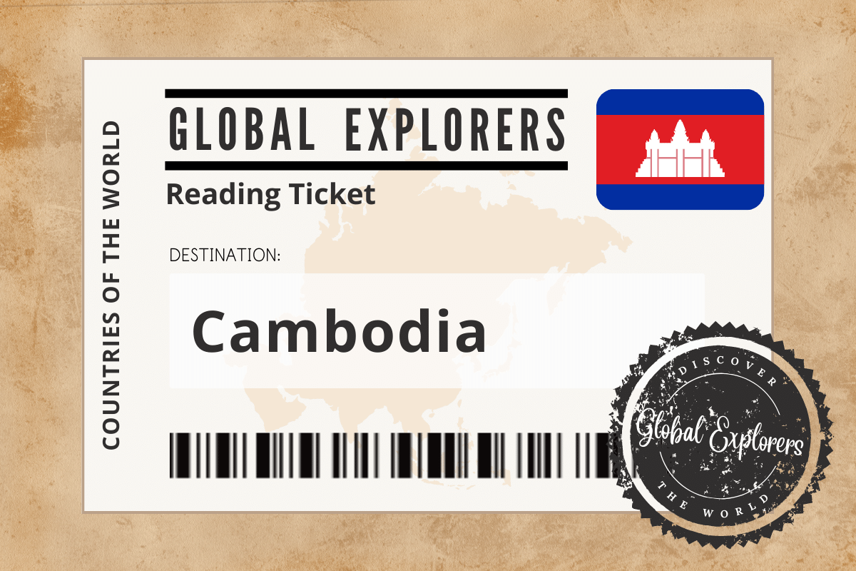 A collection of books and resources for a unit study on Cambodia, courtesy of the Global Explorers Club, an "Around the World" curriculum for elementary students.