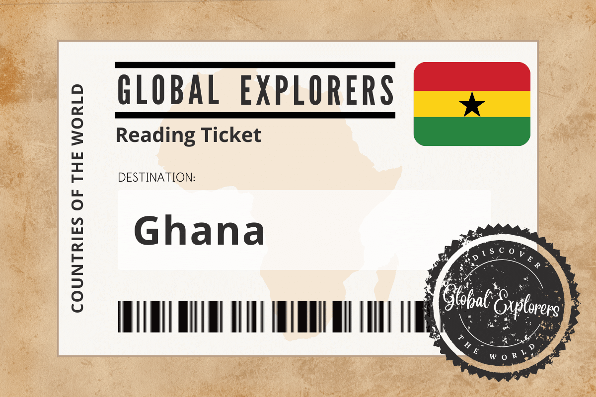 A collection of books and resources for a unit study on Ghana, courtesy of the Global Explorers Club, an "Around the World" curriculum for elementary students.