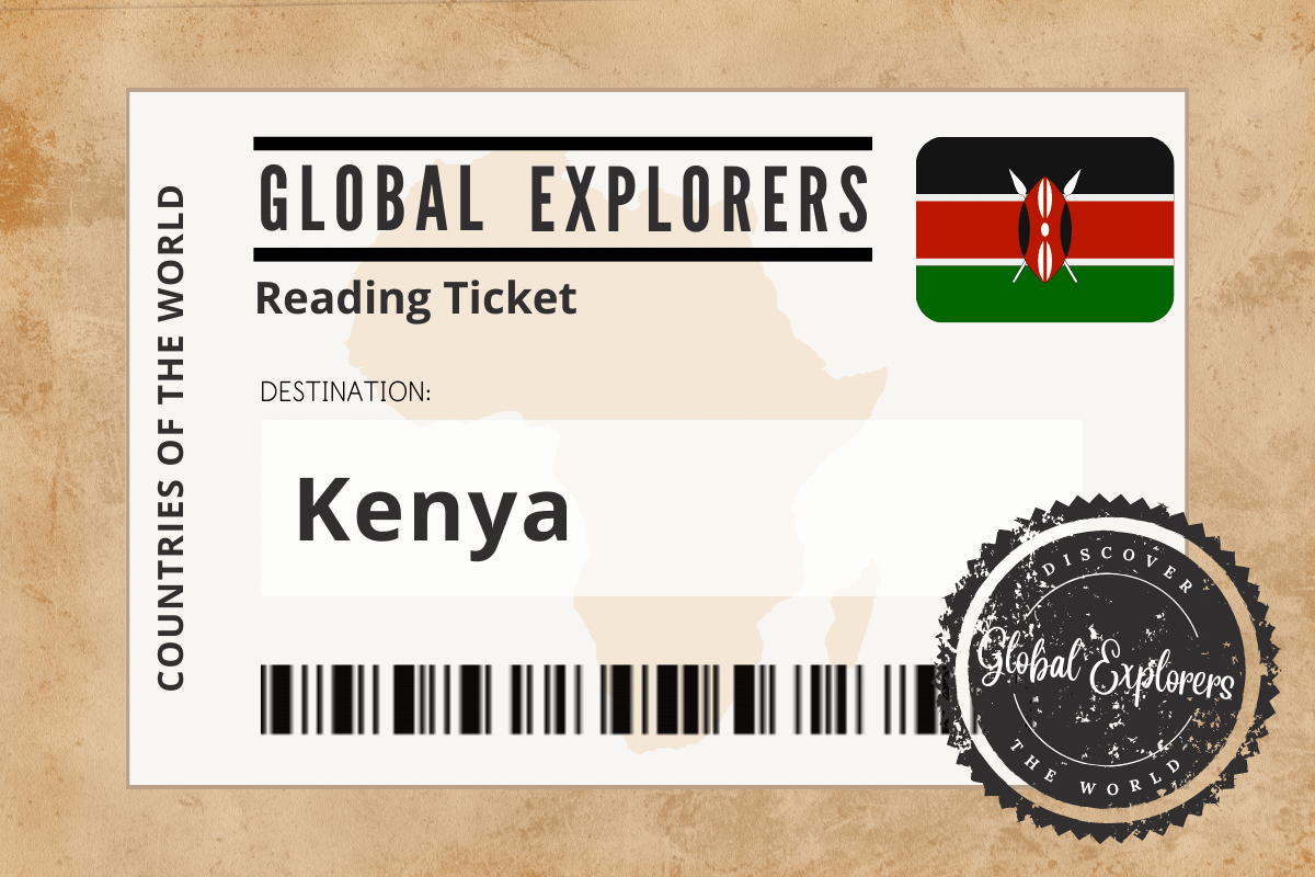 A collection of books and resources for a unit study on Kenya, courtesy of the Global Explorers Club, an "Around the World" curriculum for elementary students.