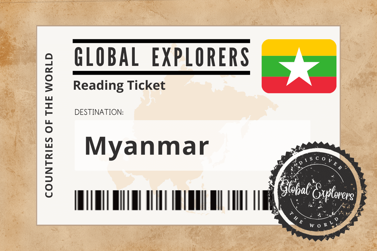 A collection of books and resources for a unit study on Myanmar, courtesy of the Global Explorers Club, an "Around the World" curriculum for elementary students.