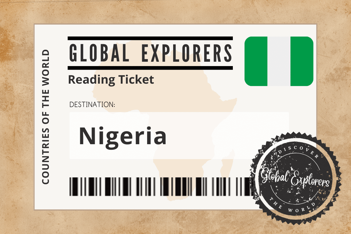 A collection of books and resources for a unit study on Nigeria, courtesy of the Global Explorers Club, an "Around the World" curriculum for elementary students.