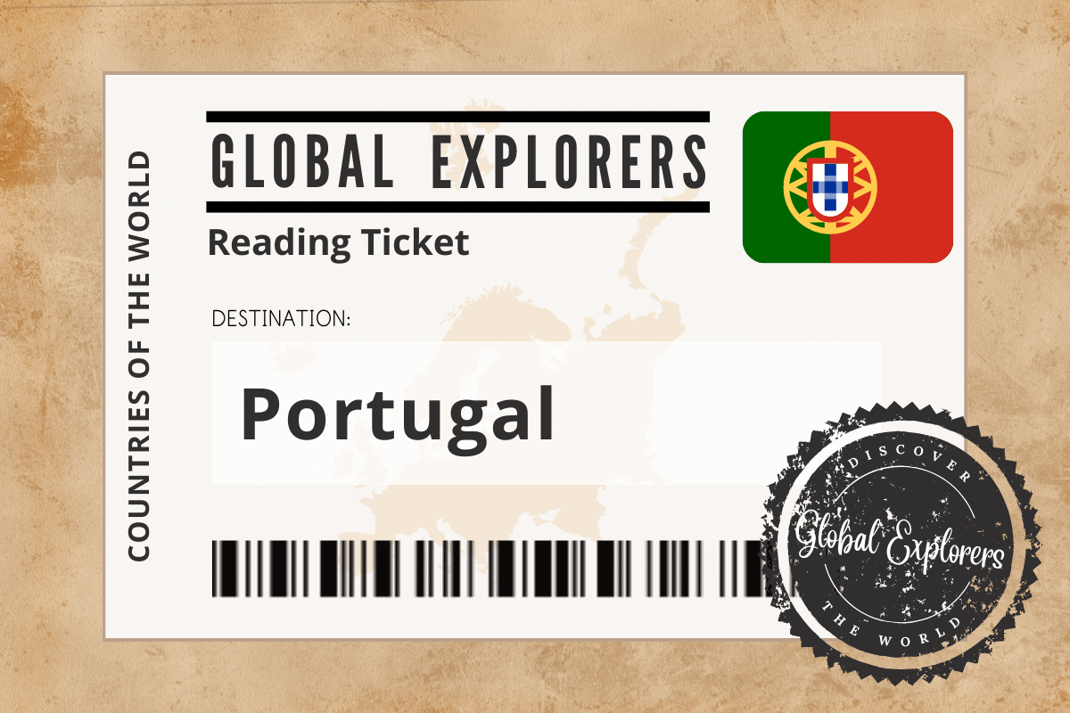 A collection of books and resources for a unit study on Portugal, courtesy of the Global Explorers Club, an "Around the World" curriculum for elementary students.