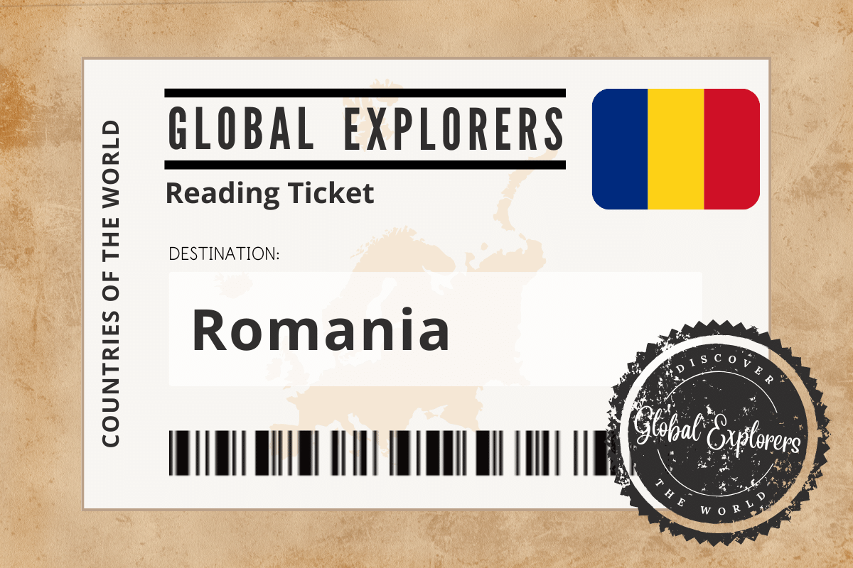 A collection of books and resources for a unit study on Romania, courtesy of the Global Explorers Club, an "Around the World" curriculum for elementary students.