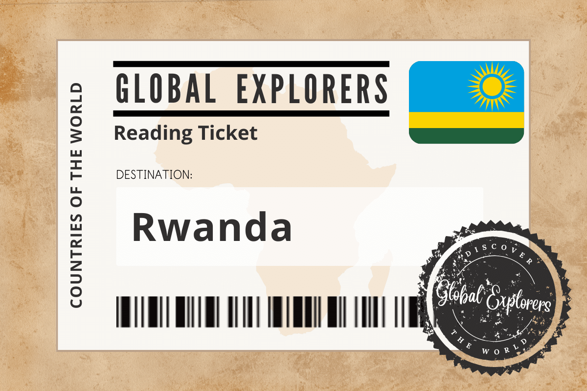 A collection of books and resources for a unit study on Rwanda, courtesy of the Global Explorers Club, an "Around the World" curriculum for elementary students.