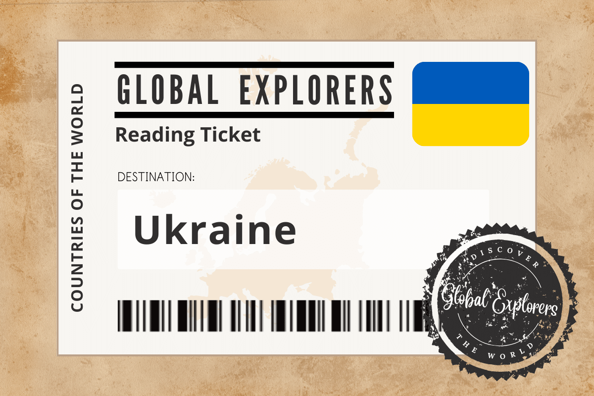 A collection of books and resources for a unit study on Ukraine, courtesy of the Global Explorers Club, an "Around the World" curriculum for elementary students.