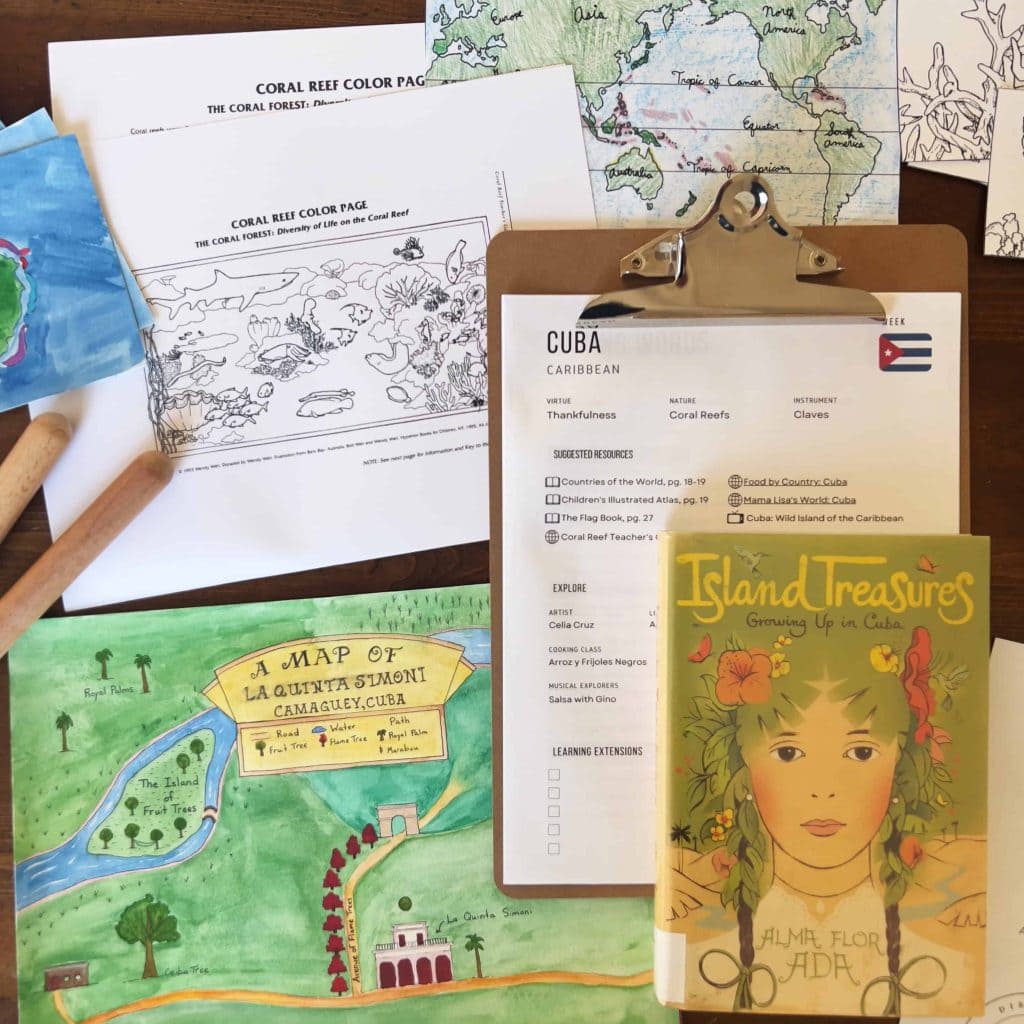 Cuba Unit Study books and resources from The Global Explorers Club, a homeschool geography curiculum.