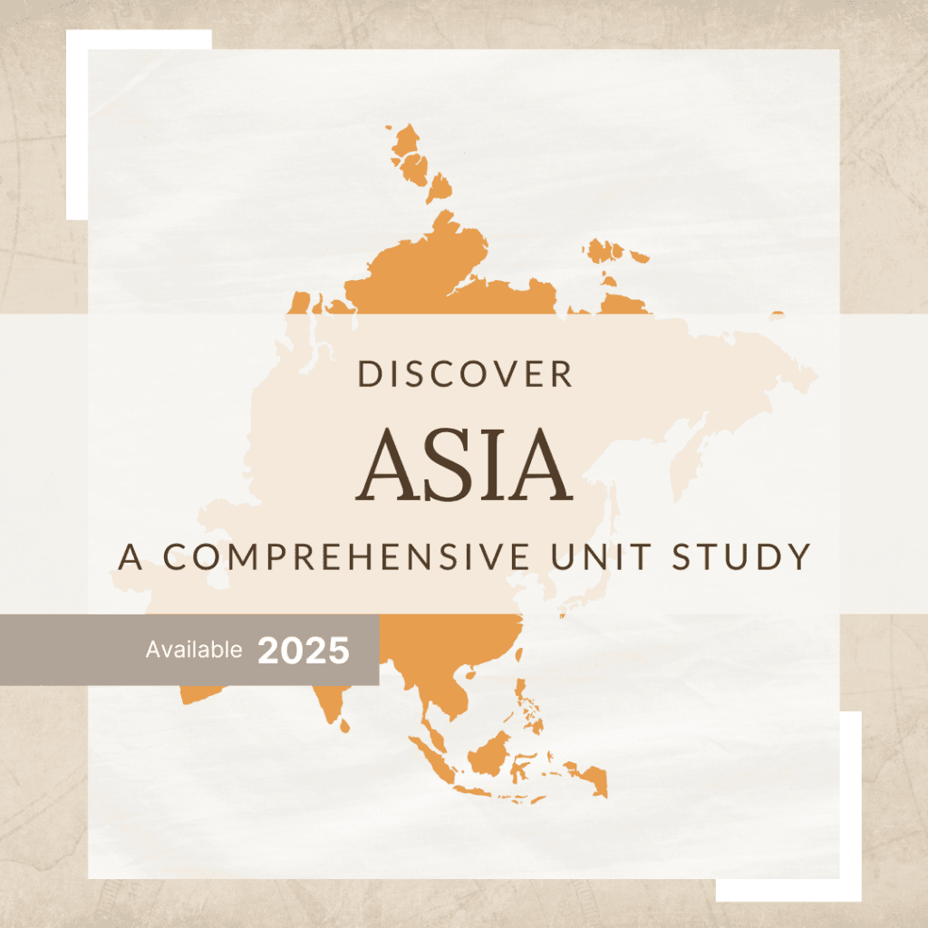 Asia unit study, Montessori cultural studies, secular homeschool geography curriculum cover image