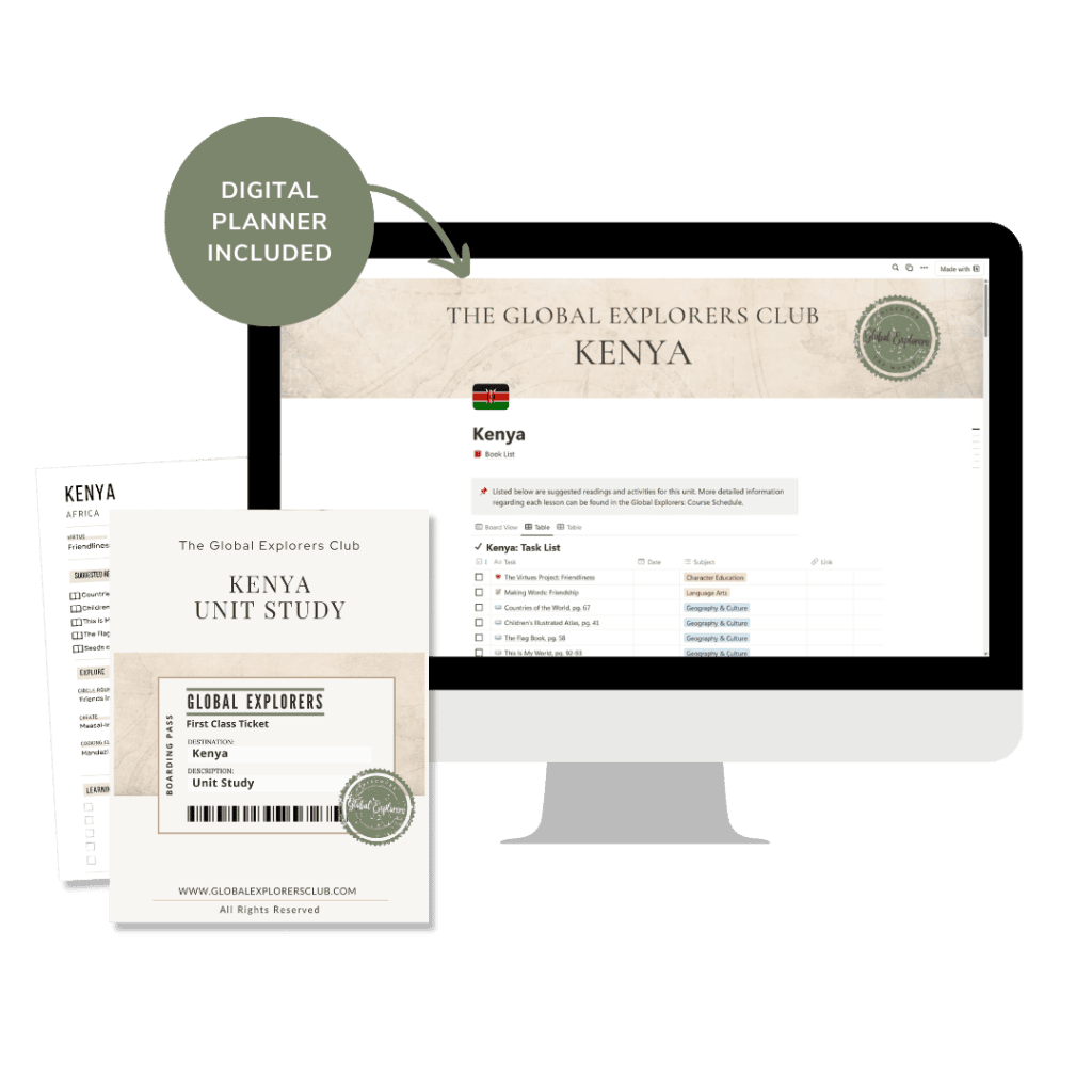 Kenya Unit Study - notion curriculum planning
