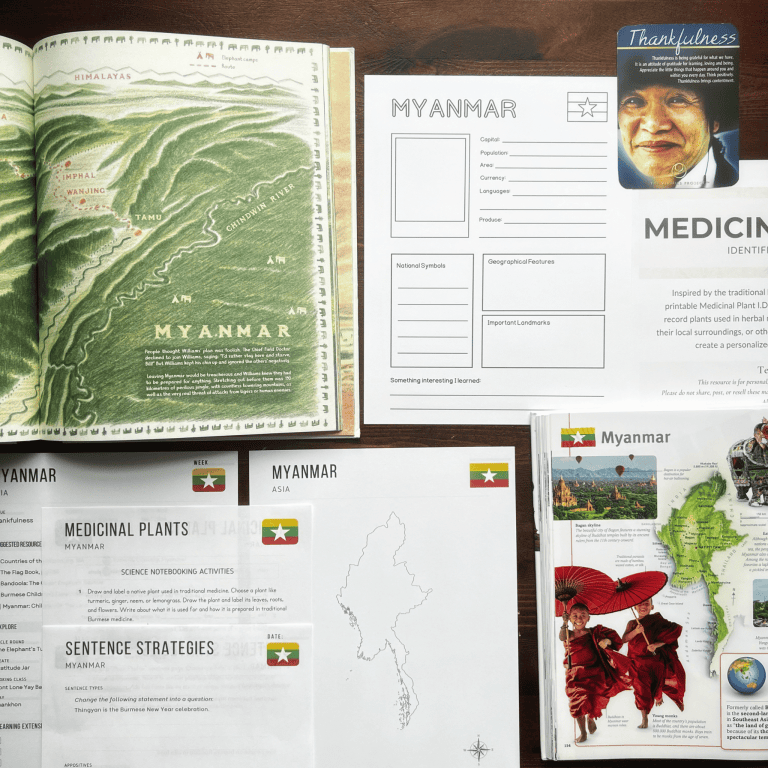 Vietnam Unit Study, part of the Global Explorers Club's literature-based geography curriculum with cultural activities for kids, including the Writing Revolution resources, Circle Round folk tales, mapwork and notebooking, and more