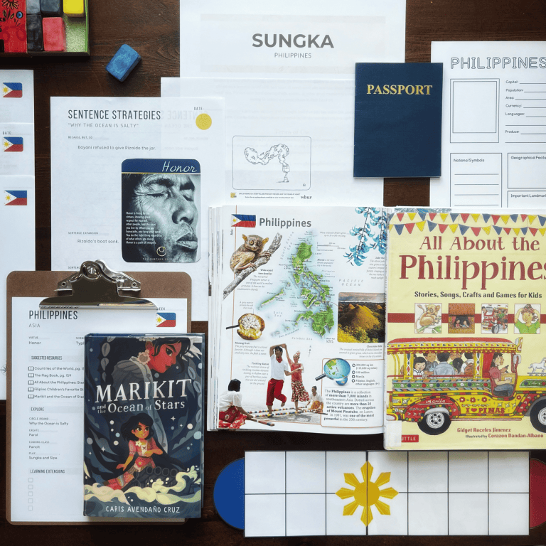 Philippines Unit Study, part of the Global Explorers Club's literature-based geography curriculum with hands-on learning and cultural activities for kids