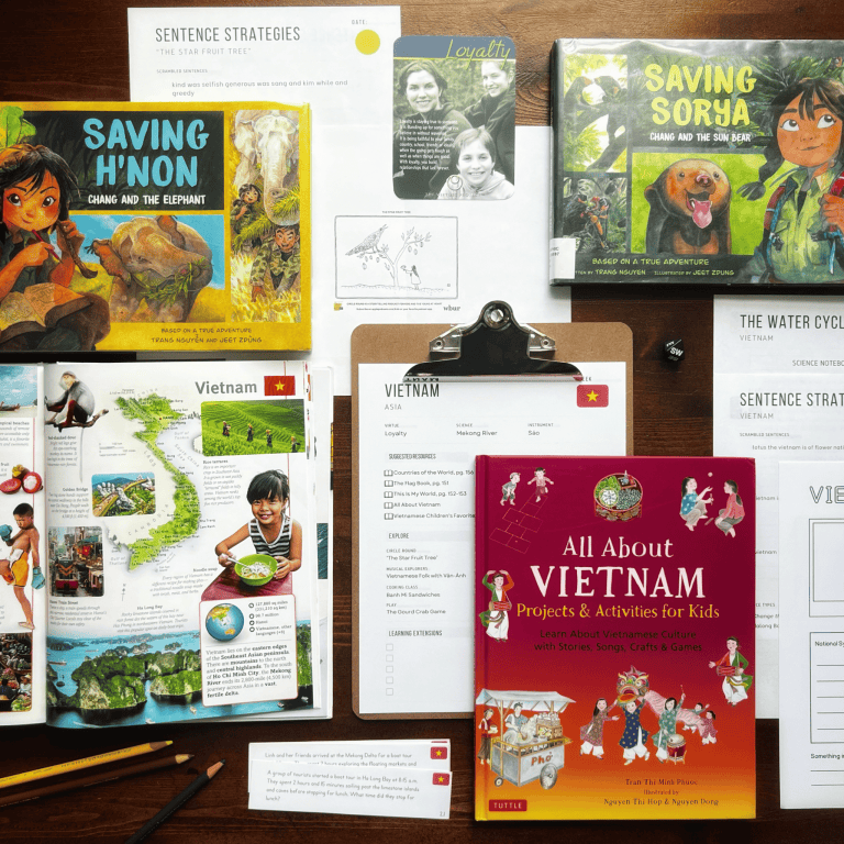 Vietnam Unit Study, part of the Global Explorers Club's literature-based geography curriculum with cultural activities for kids