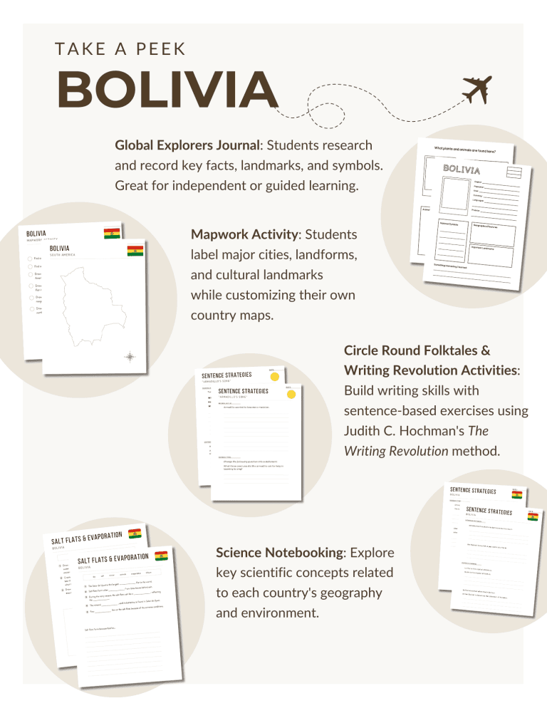 Bolivia Unit Study - The Global Explorers Club
