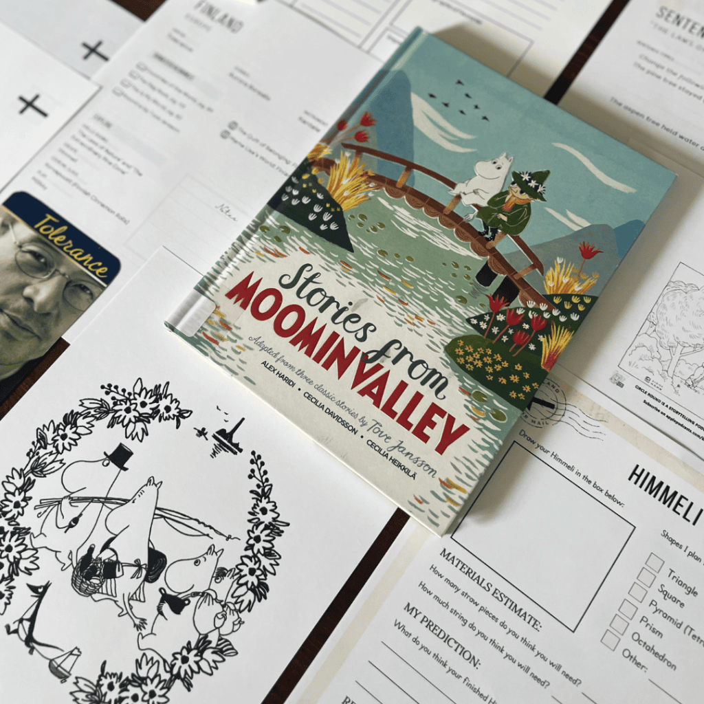Finland Unit Study, part of the Global Explorers Club's literature-based world geography curriculum, featuring hands-on cultural activities for kids