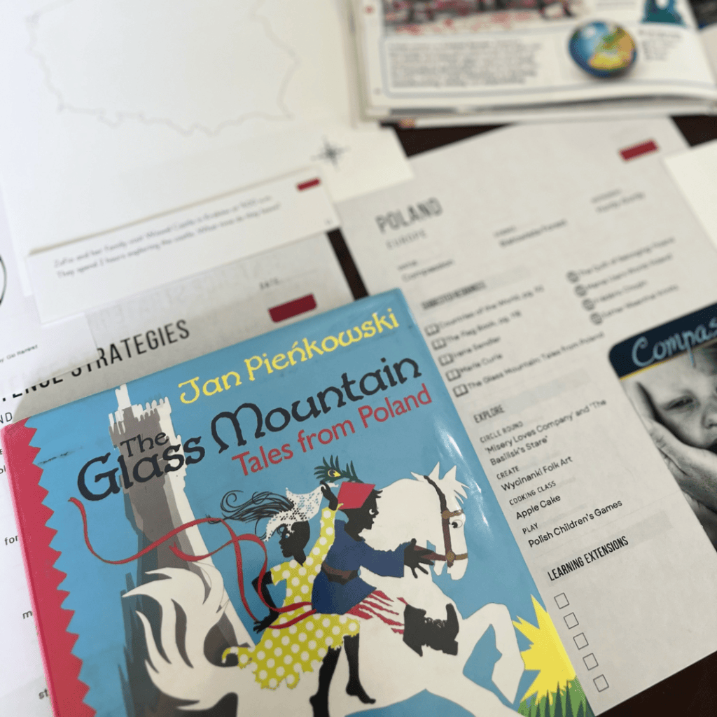 Poland Unit Study, part of the Global Explorers Club's literature-based world geography curriculum, featuring hands-on cultural activities for kids